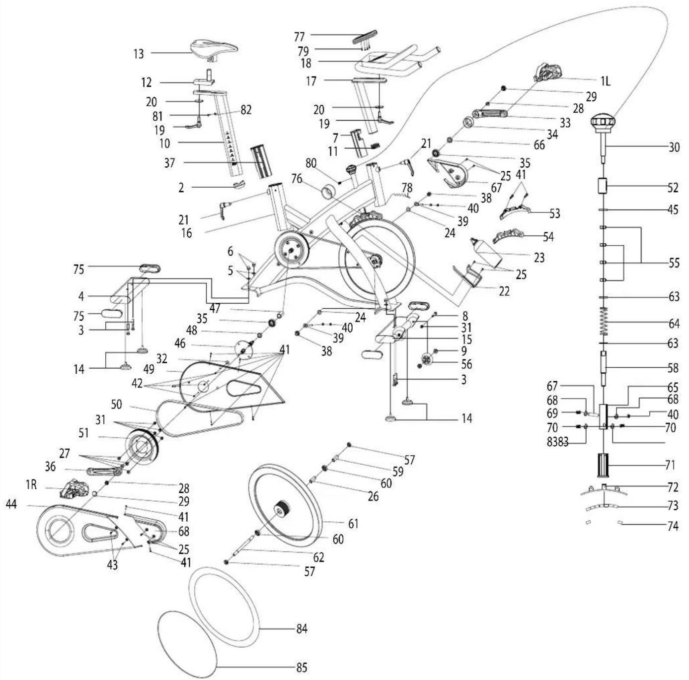 Toorx SRX95 - VUE ECLATEE - 1