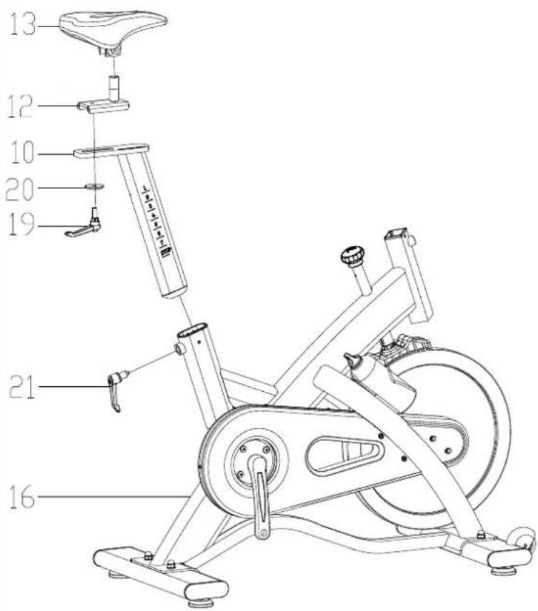 Toorx SRX95 - Montage de la selle - 2