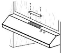 FRIGIDAIRE FCVW3025BK - Couvercle de l'évent de recirculation - 1