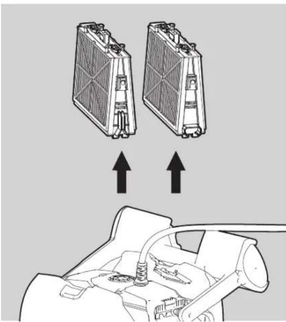 MAYTRONICS Dolphin PS40 - Cleaning the filters of the cartridges - 2