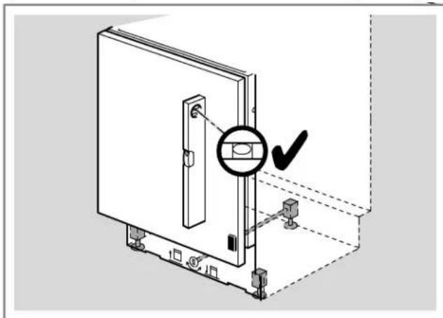 BOSCH SHP78DP5N - Nivelar provisionalmente el lavavajillas - 2