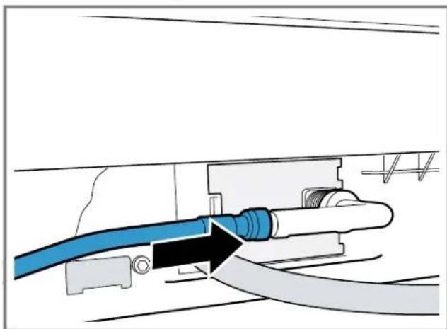 BOSCH SHP78DP5N - Acoplar la manguera de entrada de agua - 2