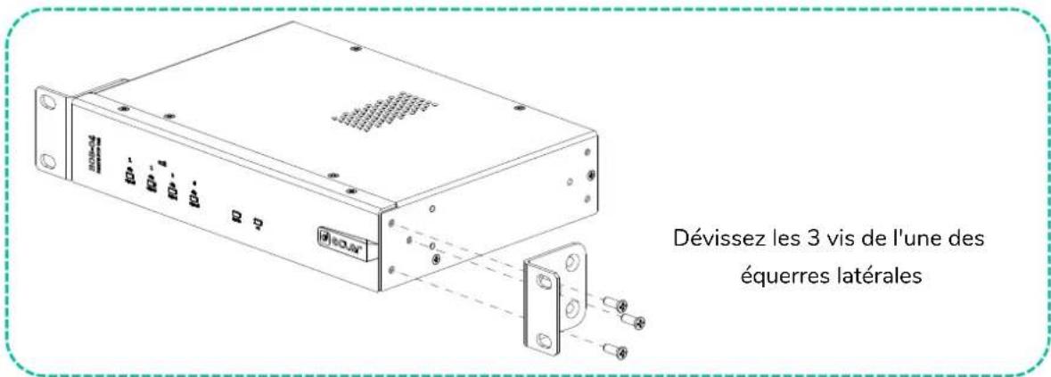 Ecler BOB04 - Montage de l'adaptateur pour demi-rack - 1