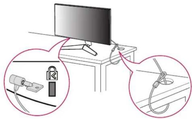 LG 24GS50F - Kensington sledzenes izmantošana - 1