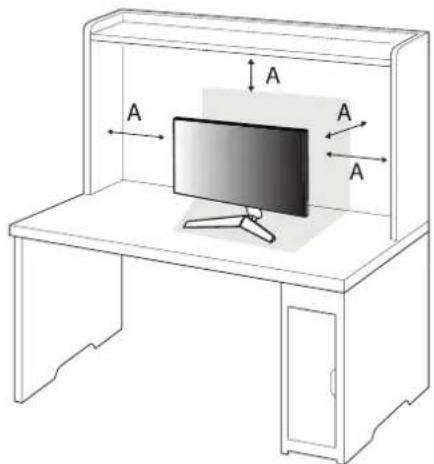 LG 24GS50F - Novietosana uz galda - 1