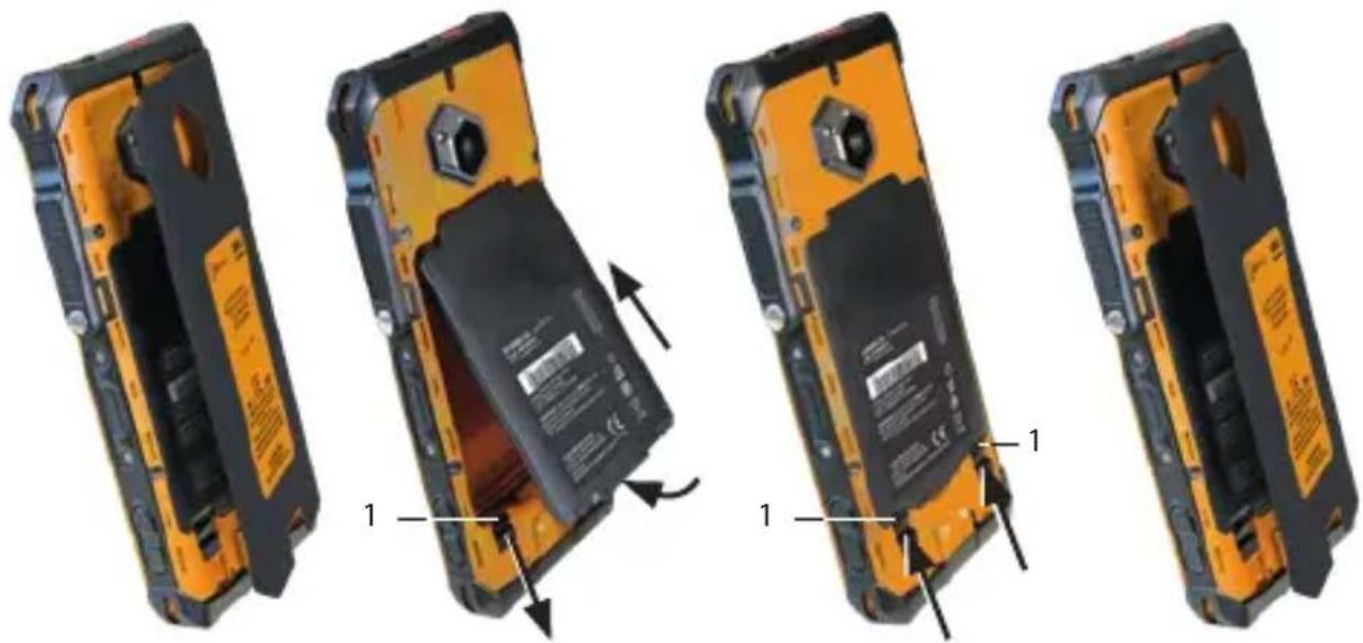 i.safe Mobile IS880.2 - >安装电池 - 2