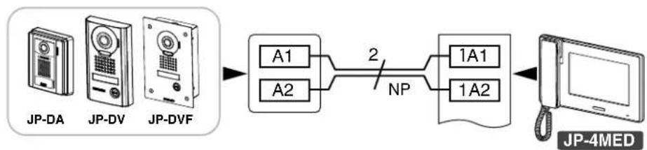 Aiphone JPDA - CABLEADO - 1