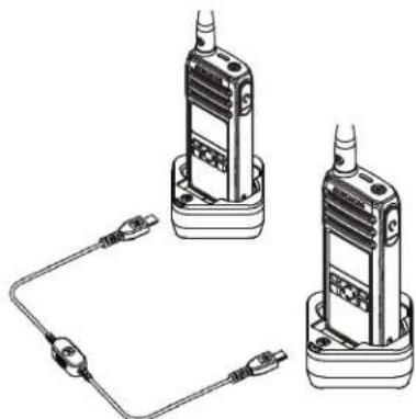MOTOROLA DTR700 - Clonage de la radio au moyen de deux SUC et d'un cable de clonage de radio à radio (accessoire en option) - 1