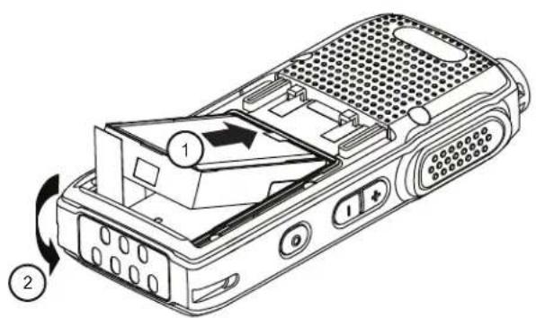 MOTOROLA DTR700 - Installation de la batterie au lithium-ion - 1