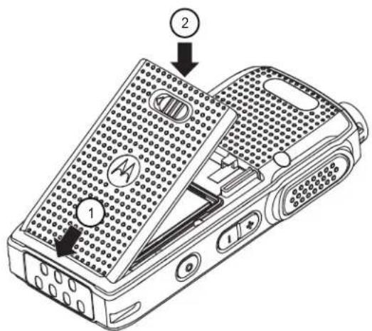 MOTOROLA DTR700 - Installation de la batterie au lithium-ion - 2