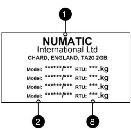 Numatic TBL8572 - DE Angaben zur Maschine - 2