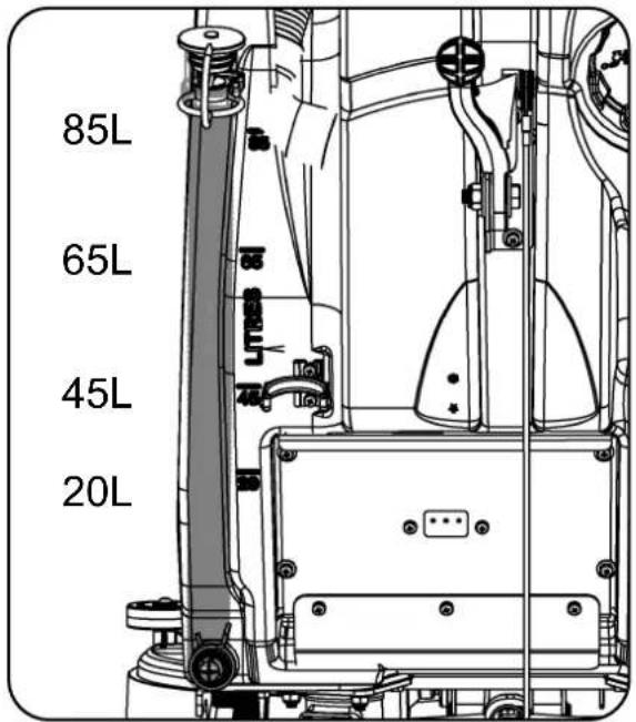 Numatic TBL8572 - Pafyldning af rentvandstanken - 1
