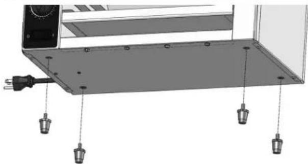 Vollrath JW30PA - Installationdespieds - 1