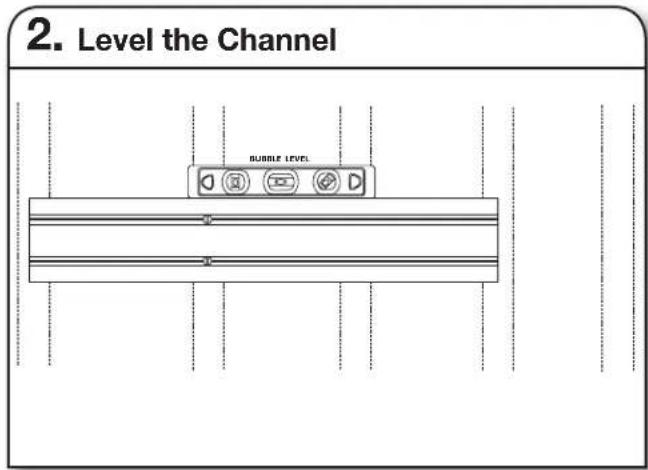 Gladiator GAWU24MBBH - Mounting the Channels - 4