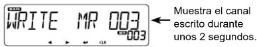 ICOM IC2730E - Escritura en el canal vacio - 1