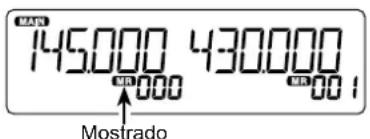 ICOM IC2730E - Selección de un Canal de memoria - 1