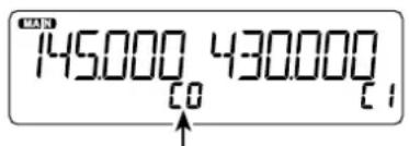 ICOM IC2730E - SeLECTION de un Canal de llamada - 1