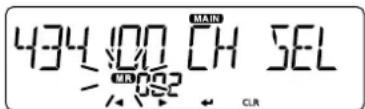 ICOM IC2730E - Escritura en el canal seleccionado - 1