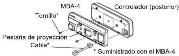 ICOM IC2730E - Alutilizar el soporte de combinacion MBA-4 - 1