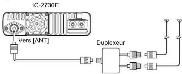 ICOM IC2730E - Informations sur le duplexeur interne - 1