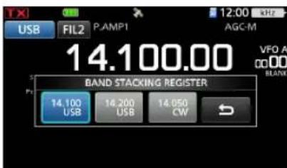 ICOM IC705 - CONSEIL : À propos de l'enregistrement d'empilage de bandes - 1