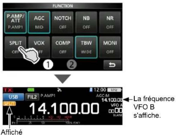 ICOM IC705 - ♦Utilisation de la fonction Semi-duplex rapide - 1