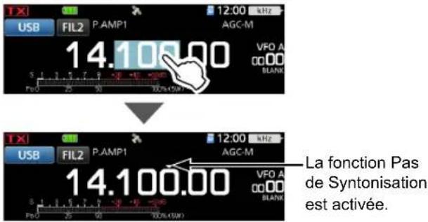 ICOM IC705 - ◇Informations sur la fonction Pas de Syntonisation - 1