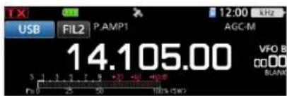 ICOM IC705 - ◇Utilisation des fréquences d'émission et de réception réglées sur VFO A et VFO B - 2
