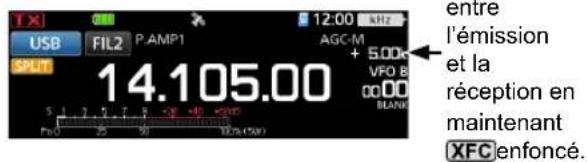 ICOM IC705 - ♦Utilisation de la fonction Semi-duplex rapide - 2