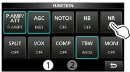 ICOM IC705 - Réduction du bruit - 1