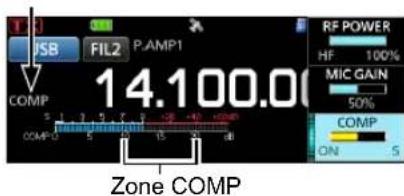 ICOM IC705 - ◇Utilisation de la fonction du compresseur vocal - 2