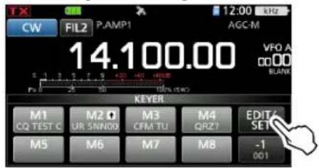 ICOM IC705 - ◇À propos de la fonction de manipulateur électronique - 2
