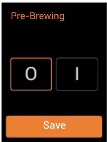 BEKO CaffeExperto CEG 7348 B - Pre-Brewing Setting - 1