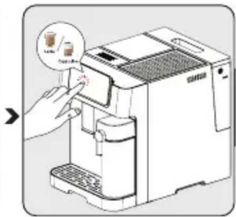 BEKO CaffeExperto CEG 7348 B - Príprava kávy smlékem - 3