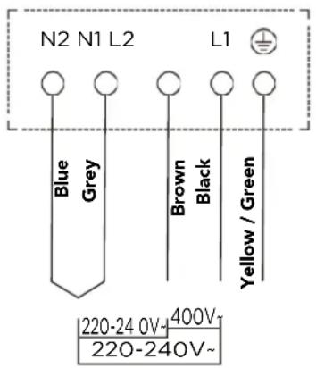 Glem Gas GTI640SL - CONNECTING THE HOB TO THE MAINS POWER SUPPLY - 2