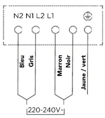 Glem Gas GTI640SL - BRANCHEMENT DE L'APPAREIL À L'ALIMENTATION ÉLECTRIQUE PRINCIPALE - 1