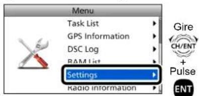 ICOM GM600 - Cómo selecciónar un elemento del Menu - 1