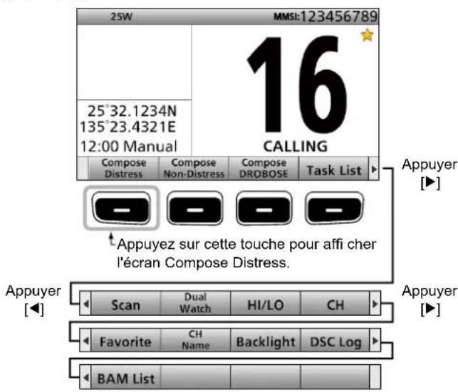 ICOM GM600 - ■Touches Assignables - 1