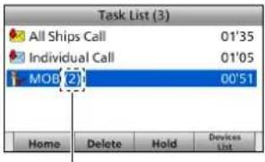 ICOM GM600 - Listade tareas - 2