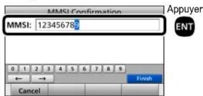 ICOM GM600 - Saisie du code MMSI - 5