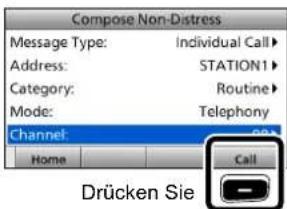 ICOM GM600 - ■ Senden eines einzelnen Rufs - 11