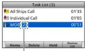 ICOM GM600 - Elenco compiti - 2