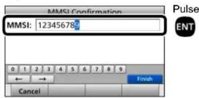 ICOM GM600 - ■Introduccion del numero MMSI - 5