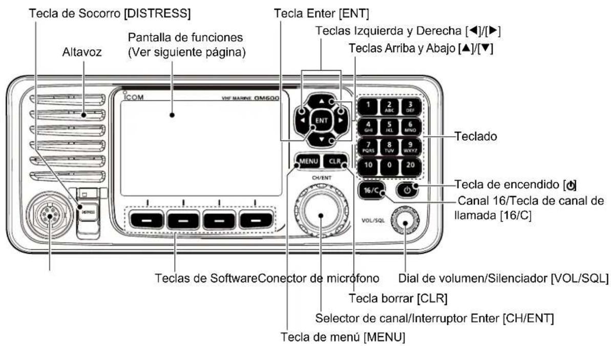 ICOM GM600 - Panel frontal - 1