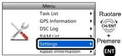 ICOM GM600 - ■Selezione di una voce del Menu - 1