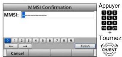 ICOM GM600 - Saisie du code MMSI - 4
