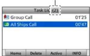 ICOM GM600 - Listade tareas - 1