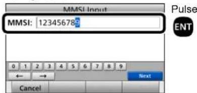 ICOM GM600 - ■Introduccion del numero MMSI - 3
