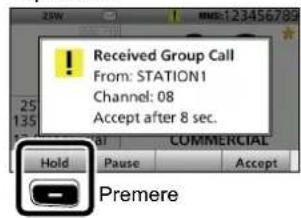 ICOM GM600 - Tenere in attesa un compito DSC - 1