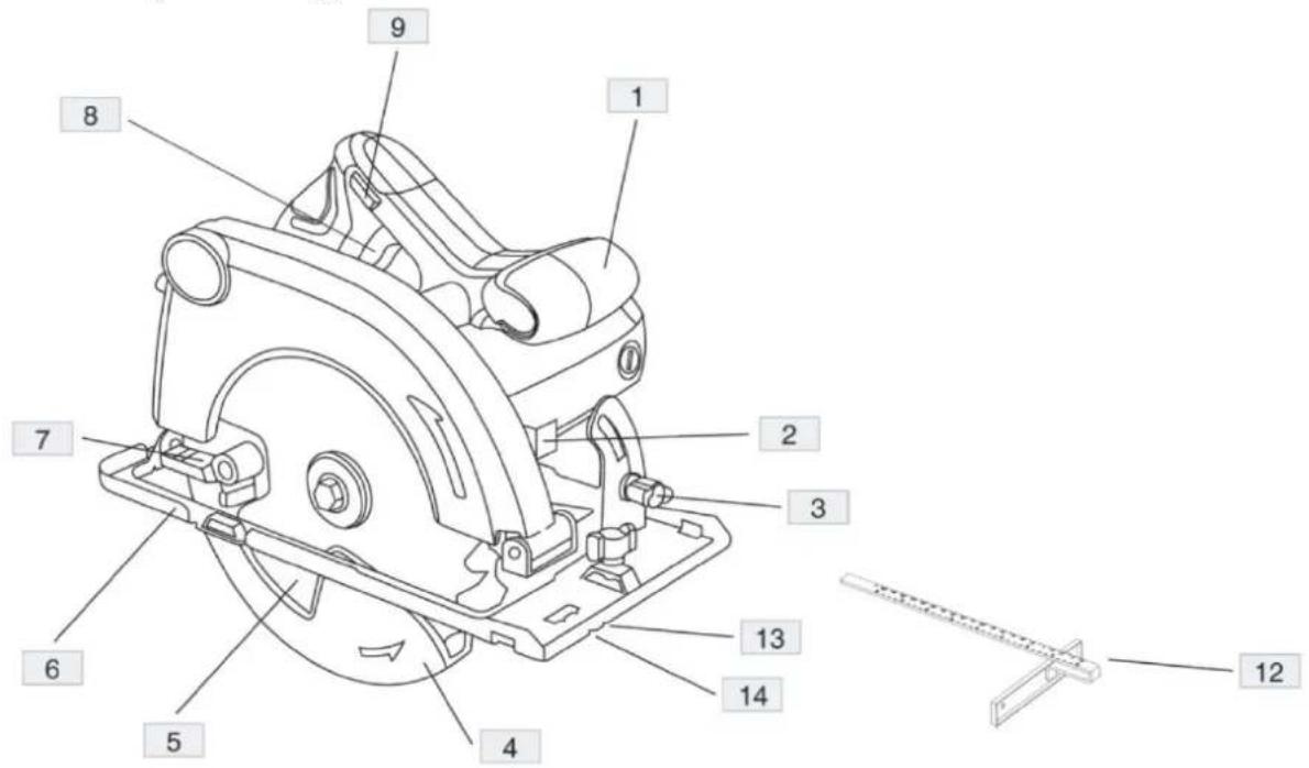 MSW SAW1300 - Beskrivelse af enheden - 1